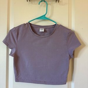 Aritzia Purple Crop Top